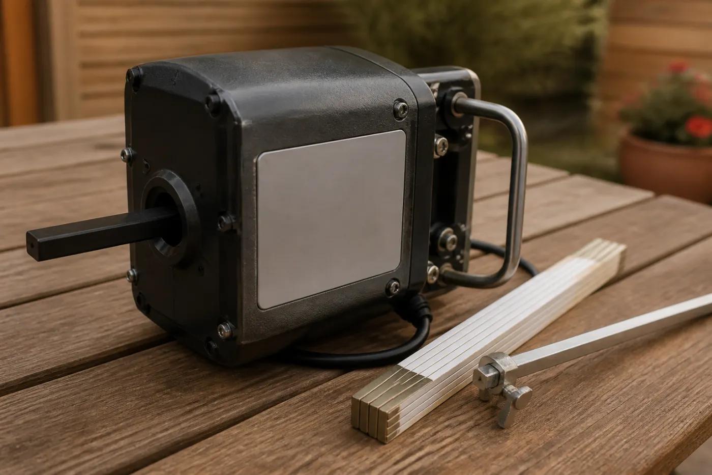 Grillmotor mit Blick auf Traglastangabe statt Wattzahl