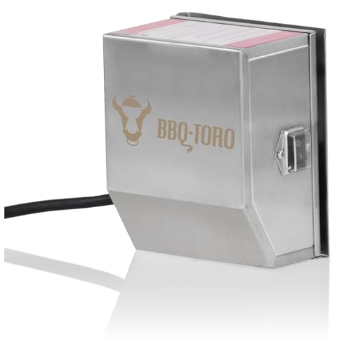 BBQ-Toro Edelstahl Grillmotor für Grillspieß | 220-240V | Belastbar bis 4 kg | Drehmotor für Grill, Grill Motor, Drehspieß Motor | Motor für Grillspieß, Motor für Schaschlik und Spanferkel